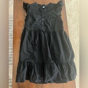 Old Navy Black Button-Up Dress